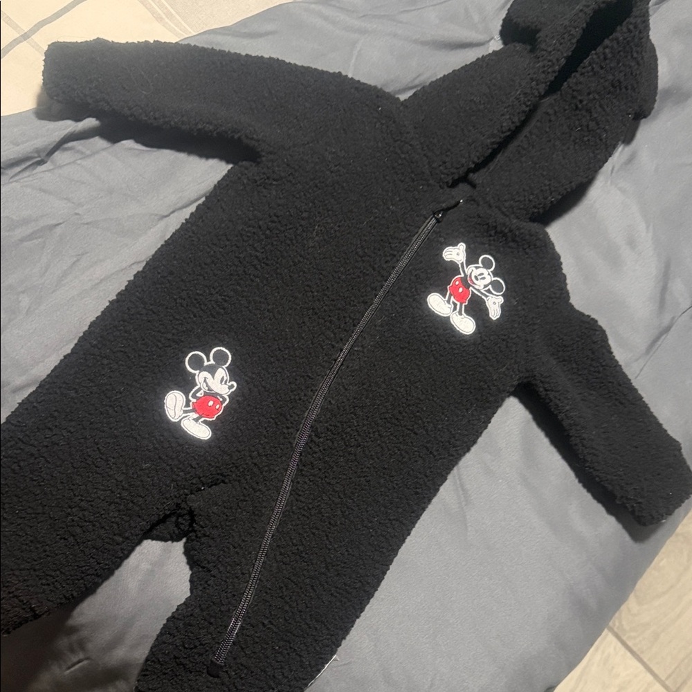 Disney Black Mickey Mouse Kids Footie